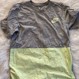 Mint Green and Grey Nike Shirt